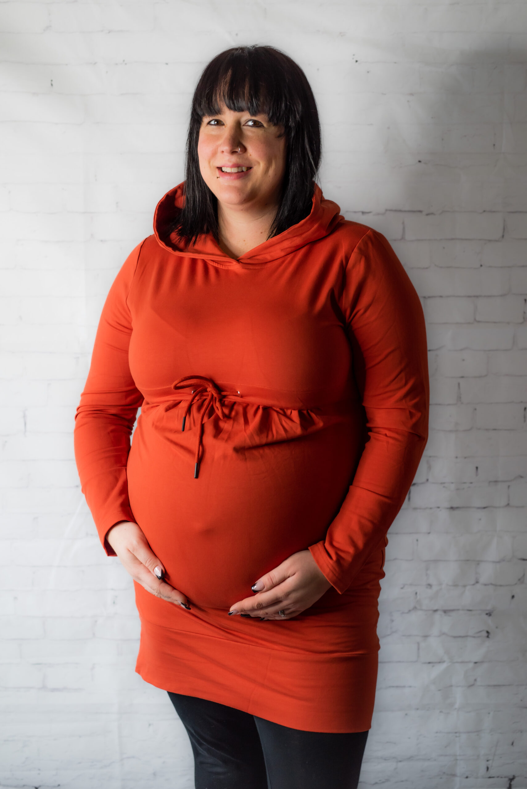 Robe maternité Laly kaki - Belove – Bébé de lait